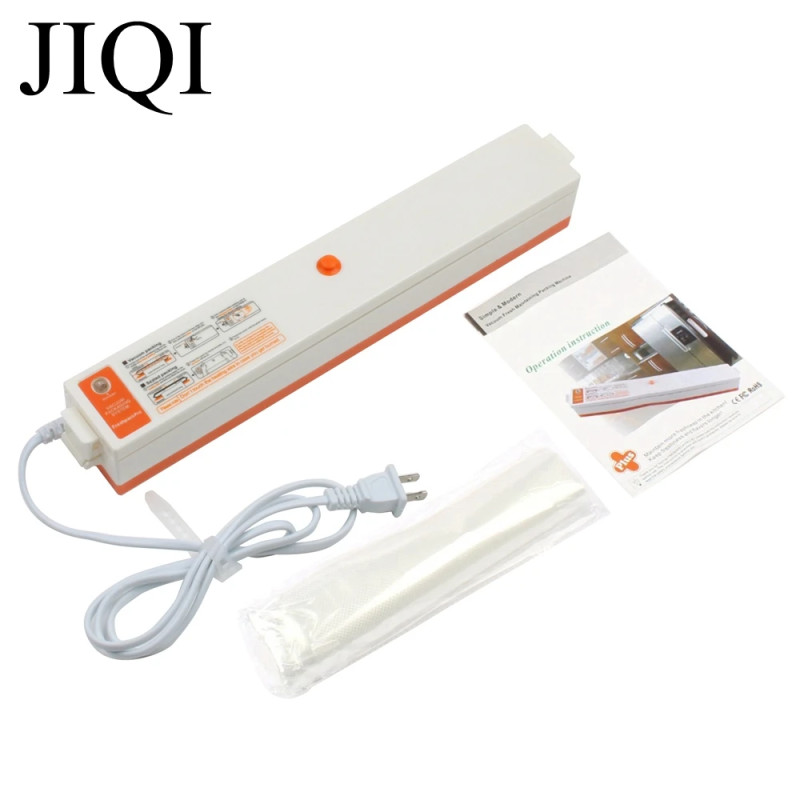 Machine à emballer sous vide automatique JIQI et 10 sacs - Fraîcheur garantie